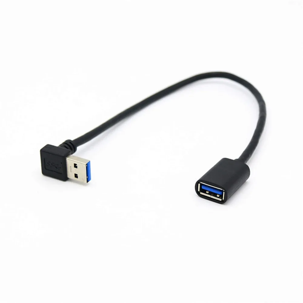 

USB 3.0 Extension Cable Up Angle 90 Degree Male to Female Super Speed 5Gbps USB Data Charging Cables