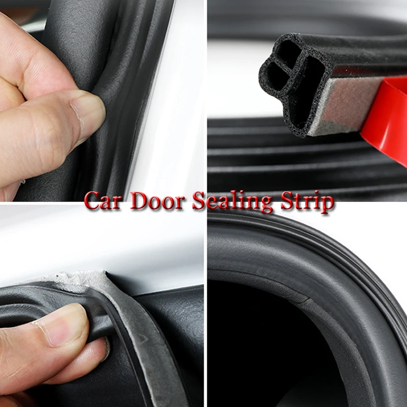 

Car-styling Car Door Seal Strips Stickers Soundproof Sealing Rubber Seals Sound Insulation For BMW LADA KIA Opel SEAT Mazda etc.