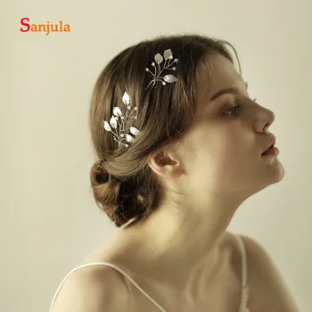

Leaves Sharp Headband for Bride Headpiece Simple Small Hair Decoration Girls Pageant Party Headwear H37