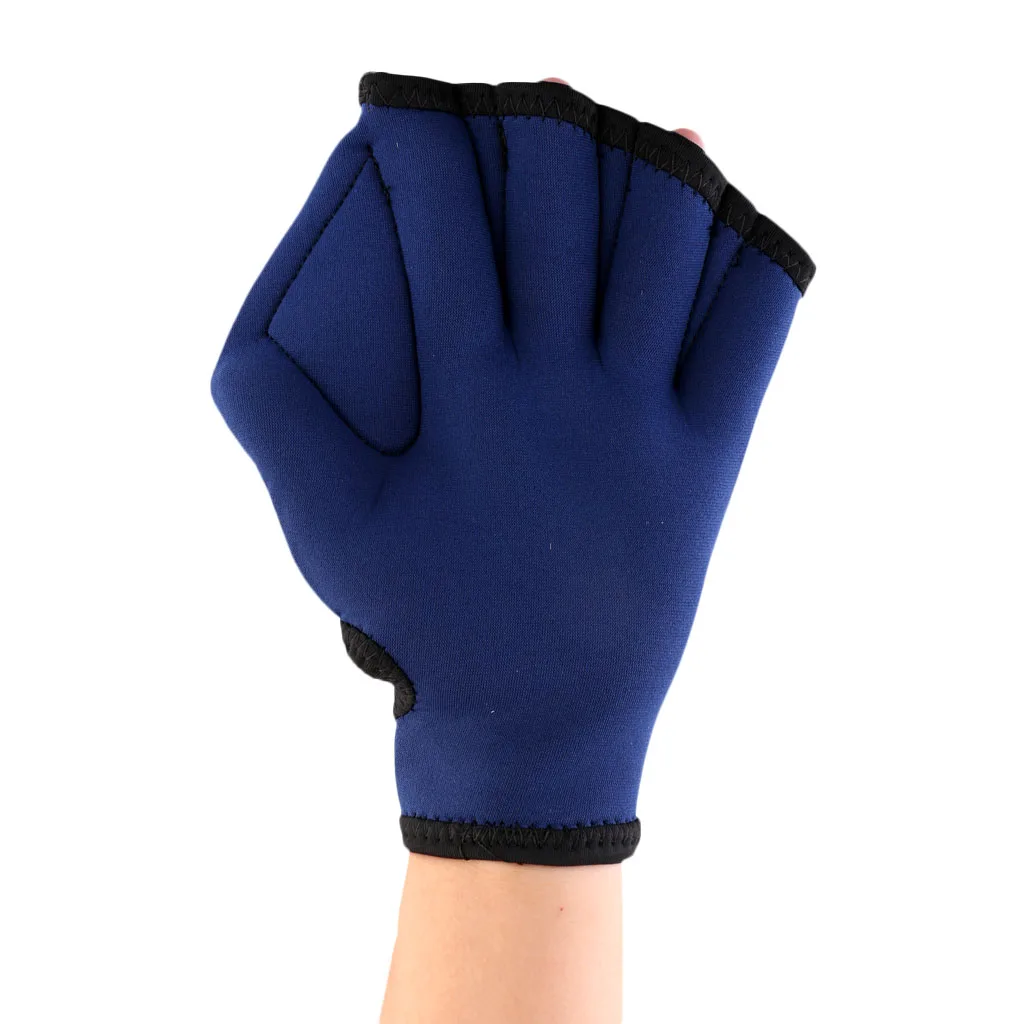 

1 Pair Swimming Gloves Diving Training Exercise Aquatic Fitness Water Resistance Aqua Fit Paddle Fingerless Gloves Neoprene