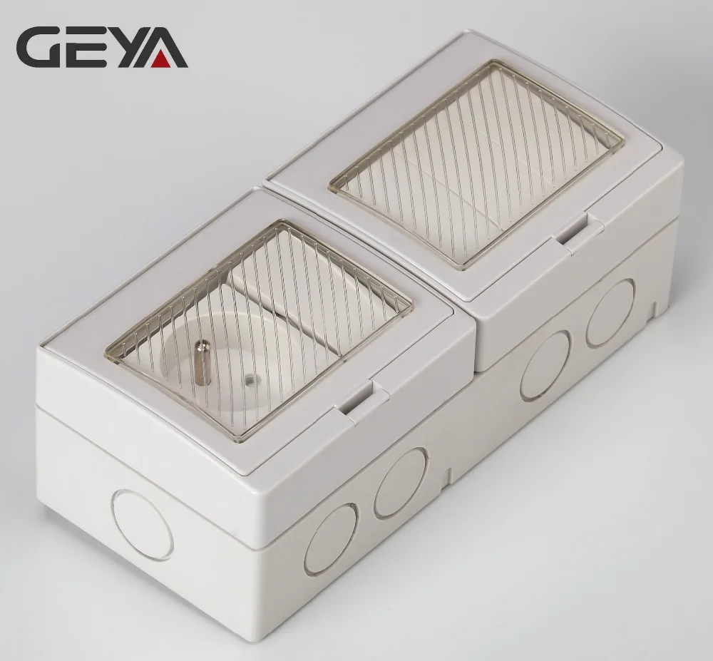 

GEYA French Type Waterproof 4 Gang Switch 1 Gang Socket or 4 Gang 2 Way Switch 1 Gang Socket