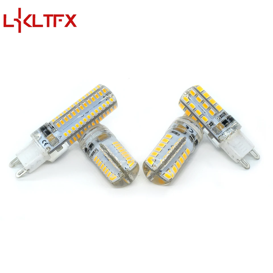 LKLTFX G9 G4 Светодиодная лампа AC220V 3014 1 Вт 2 Вт 3 Вт SMD 2835 Кристаллическая силиконовая