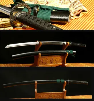 

5PCS Customized fee 41'1060 CARBON STEEL FULL TANG BLADE CAN CUT TREE JAPANESE SAMURAI KATANA SWORD