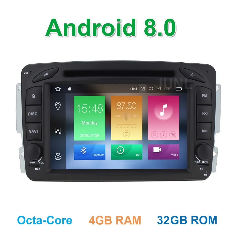 

Octa core 4 GB RAM Android 8.0 Car DVD Player for Mercedes/Benz W203 S203 W209 C209 W639 with GPS Radio BT WiFi