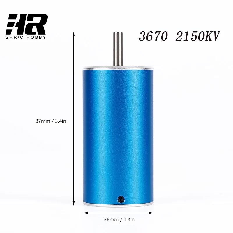 Free shipping RC car 70A electricity 3670 2150KV 4poles Brushless Motor size 36 70mm for RC