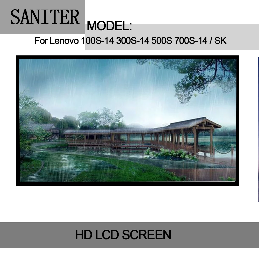 SANITER Apply to 100S-14 300S-14 500S 700S-14 / SK IPS high score LCD screen upgrade Laptop LCD Screen SANITER Apply to 100S-14 300S-14 500S 700S-14 / SK IPS high score LCD screen upgrade Laptop LCD Screen
