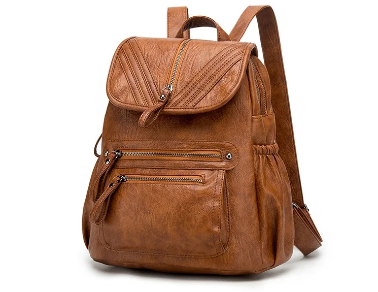 Женский рюкзак из натуральной кожи, винтажные школьные сумки для девочек-подростков, женские рюкзаки, женские дорожные сумки, женские дорожные сумки, новинка C590