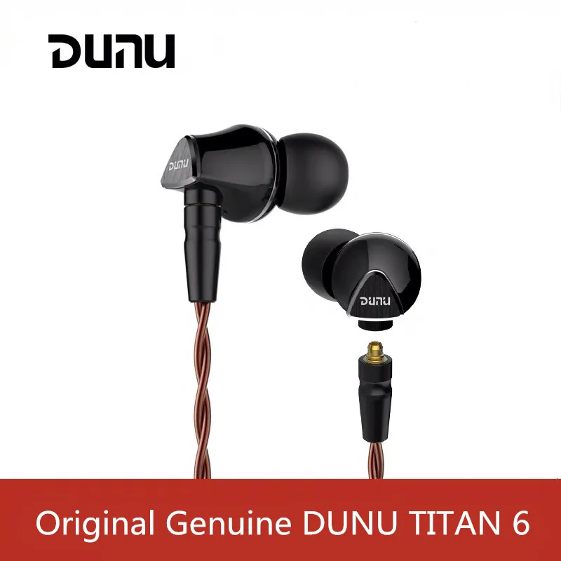 Оригинальные наушники DUNU TITAN 6 с бериллиевой диафрагмой динамические Hi-Fi стерео наушники Hi-Res аудио наушники DJ Металлическая гарнитура в уши T6