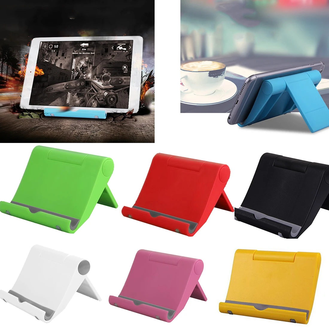 

Multifunction Rotary Tablet PC Smartphone Stand Foldable Mobile Phone Mount Universal Phone Holder for iphone 6 7 Samsung