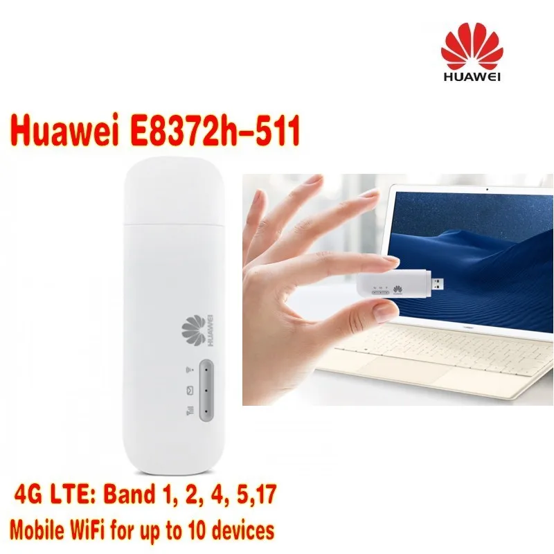 

Lot of 50pcs Huawei E8372h-511 LTE USB Wingle plus 2pcs antenna,DHL shipping