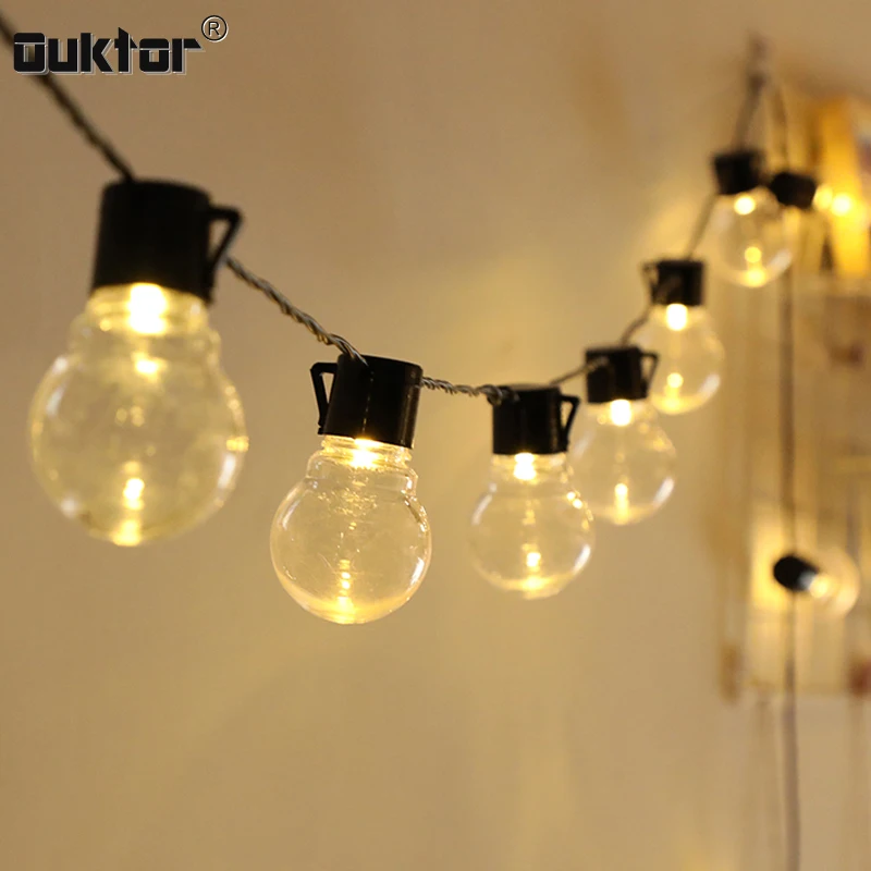 10M PLUG IN OUTDOOR INDOOR WEDDING PARTY FESTOON GLOBE FAIRY STRING 38 LED LIGHT