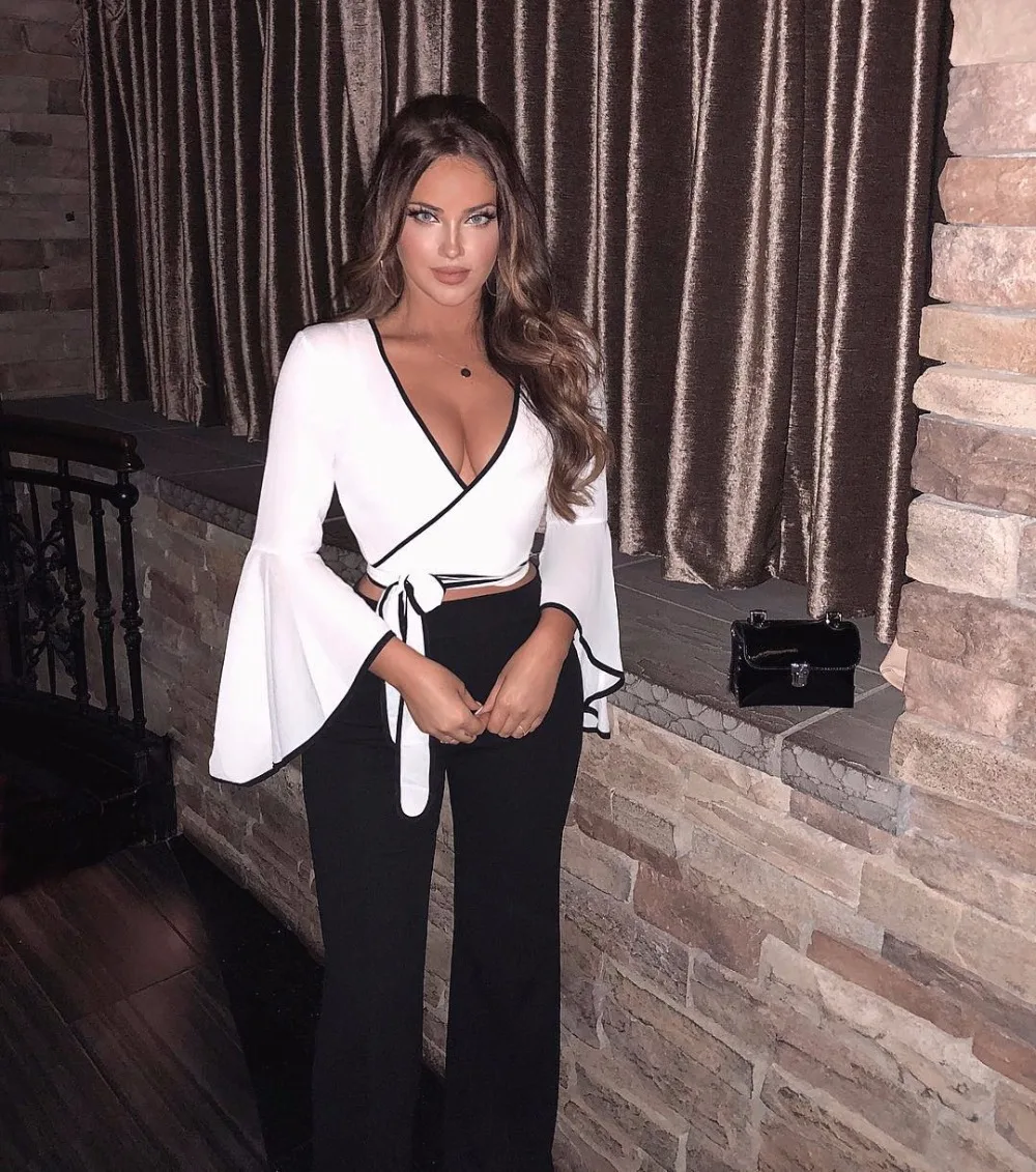 

2019 Black and white 2 piece sleeve sleeve dress summer autumn spring Sexy evening Party Bodycon wholesale womens clothing