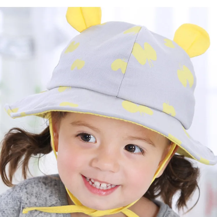 Fashion children hats high quality Hats Cute Cotton Baby Hat Summer Caps for Girls Boys with