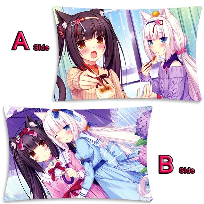 Аниме Nekopara Chocolat ванильный Azuki кокосовый клен Dakimakura обнимающий чехол для подушки для тела, наволочка для подушки, 2WAY 35x55 см - Цвет: 19