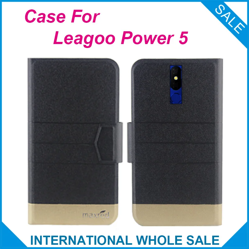 

5 Colors Original! Leagoo Power 5 Case High Quality Flip Ultra-thin Luxury Leather Protective Case For Leagoo Power 5