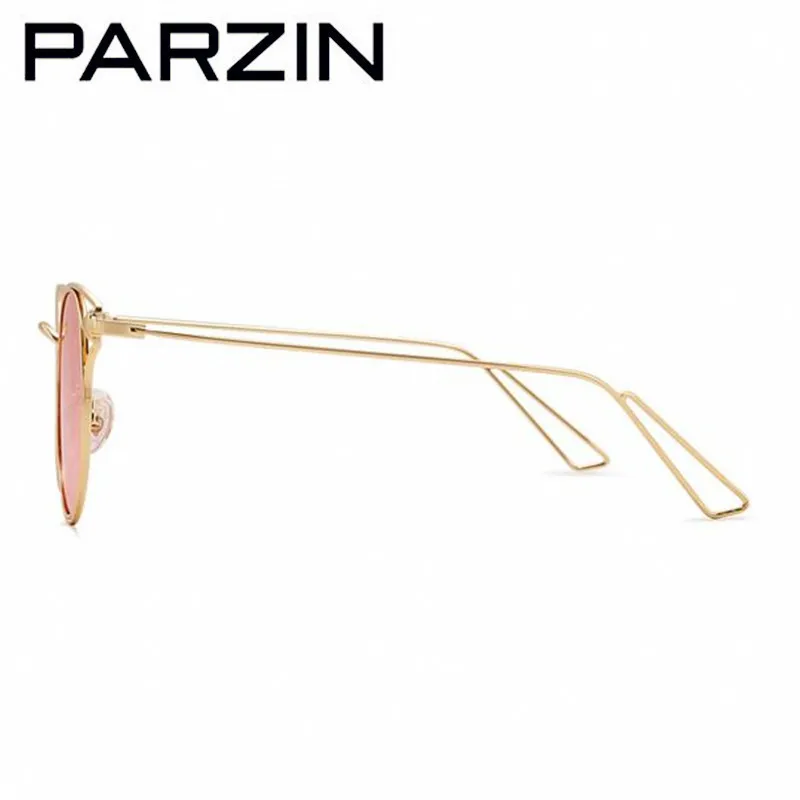 Bunte Weibliche Polarisierte Parzin sliver Red Blue Yellow Sonnenbrille Mit Rahmen Metall Shades Fall Vintage 8117 Gläser Purple Driving Gold sliver Damen gold q4t4Exwnrd
