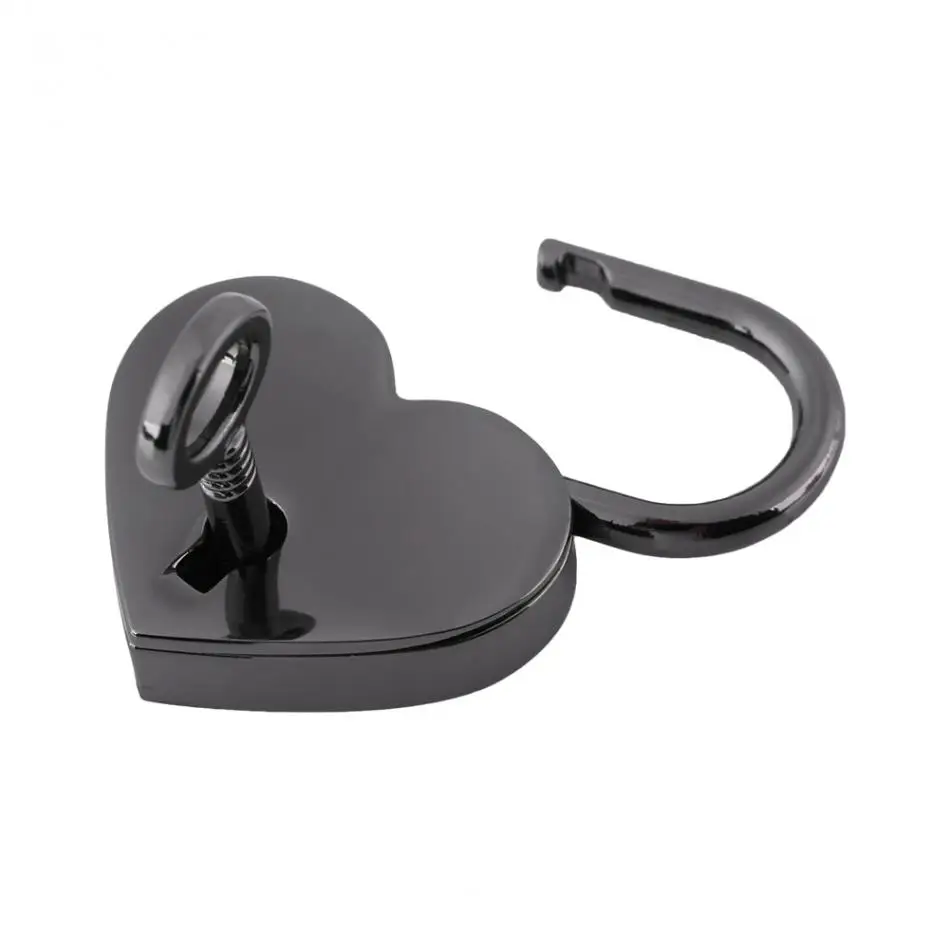 

Small Love Heart Shape Padlock Tiny Luggage Bag Diary Lock With Key Hardware