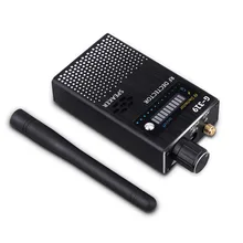 Wireless RF Signal Detector Cell Phone Detector Full Range Signal Bug Detector Finder GSM Device US/EU Plug 1-8000 MHz(BlackG319