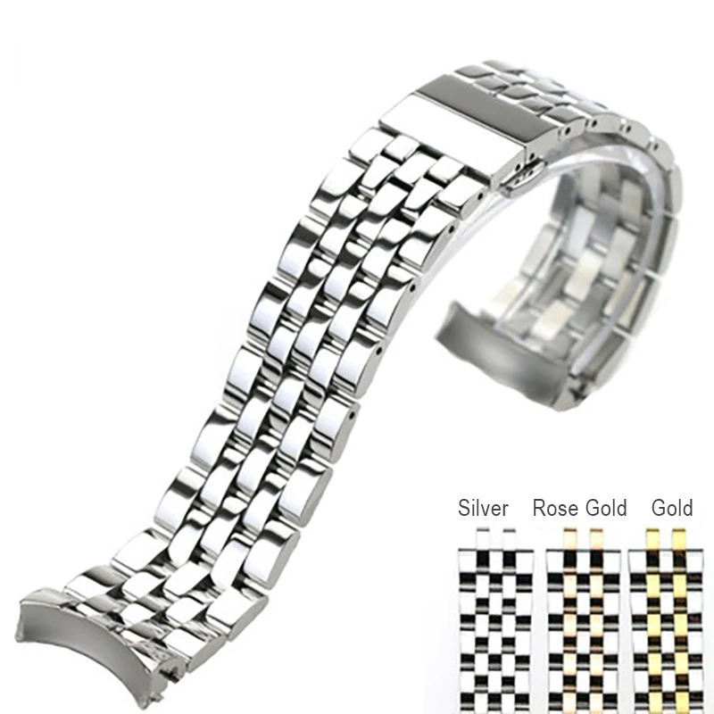 Ремешок ISUNZUN для наручных часов MIDO Baroncelli M8605/8690/8607 браслет из нержавеющей стали