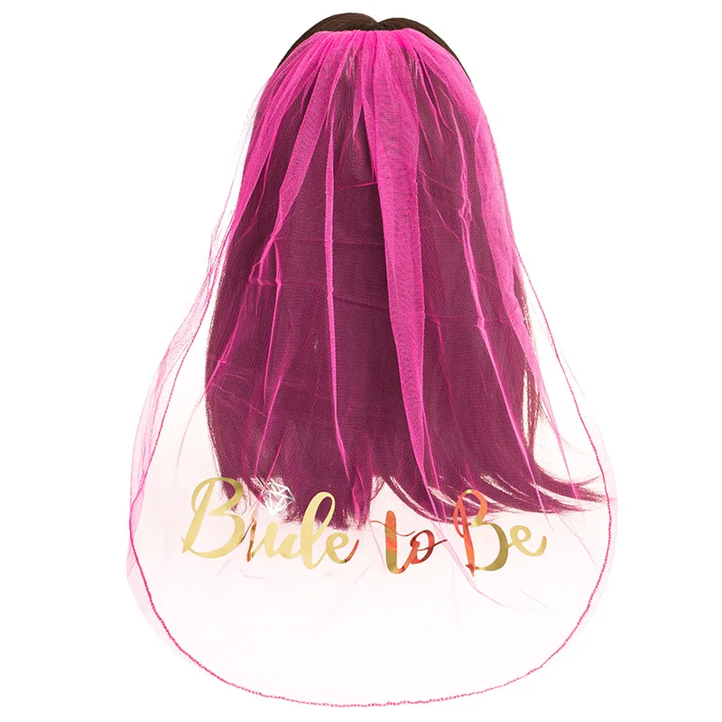 Hen Party Favors Gold Bride To Be Veil Team Bride To Be Bridal Shower Wedding Decoration Party Bride Party Decor HW65 (1)