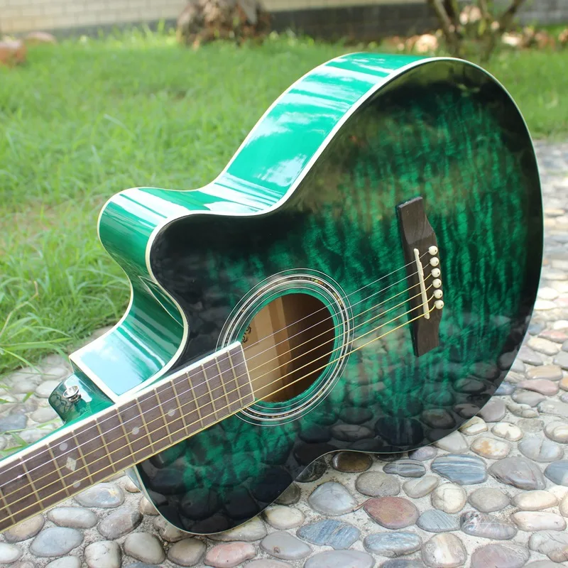 Popular Green Acoustic GuitarsBuy Cheap Green Acoustic Guitars lots