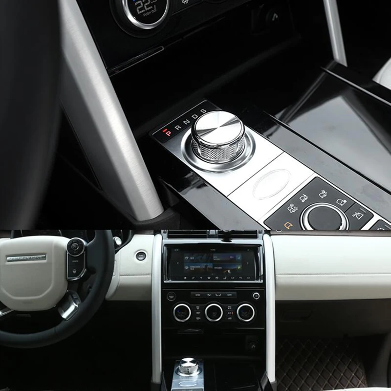 Ручка переключения рулевого механизма автомобиля крышка отделка наклейки для Land Rover Дискавери Спорт/Дискавери 4/Range Rover-Vogue Sv/Sport/Evoque