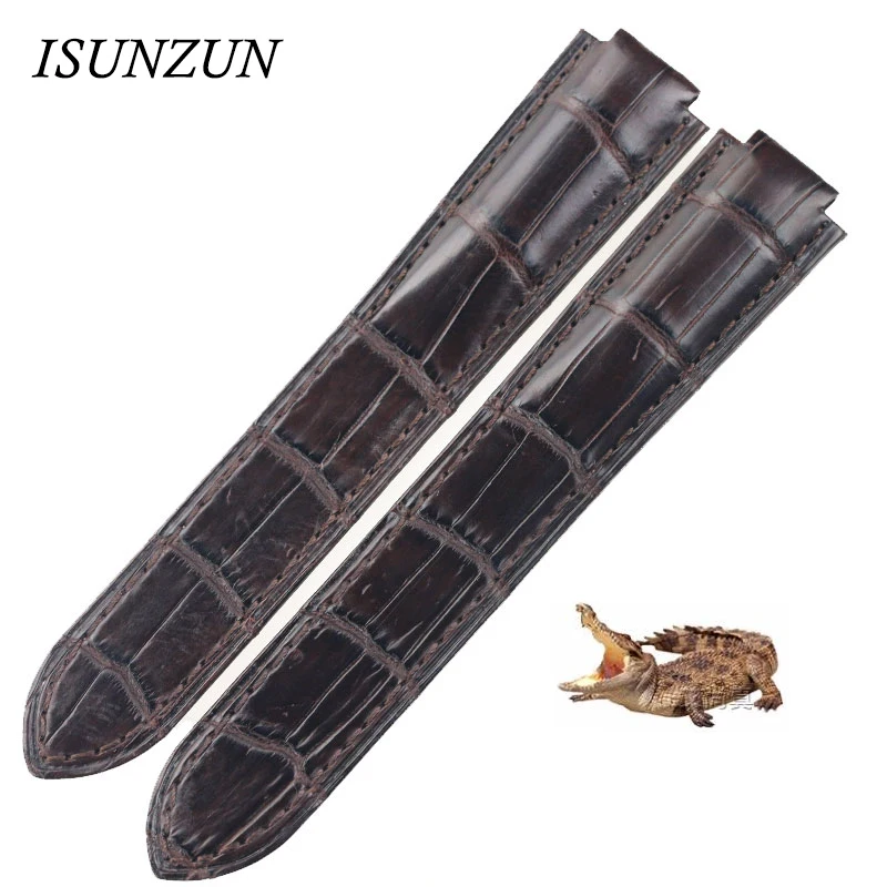 ISUNZUN Watchband For Cartier Ballon Bleu Style Watch Band Crocodile Genuine Leather Watch Strap For Women And Men Watchband ISUNZUN Watchband For Cartier Ballon Bleu Style Watch Band Crocodile Genuine Leather Watch Strap For Women And Men Watchband
