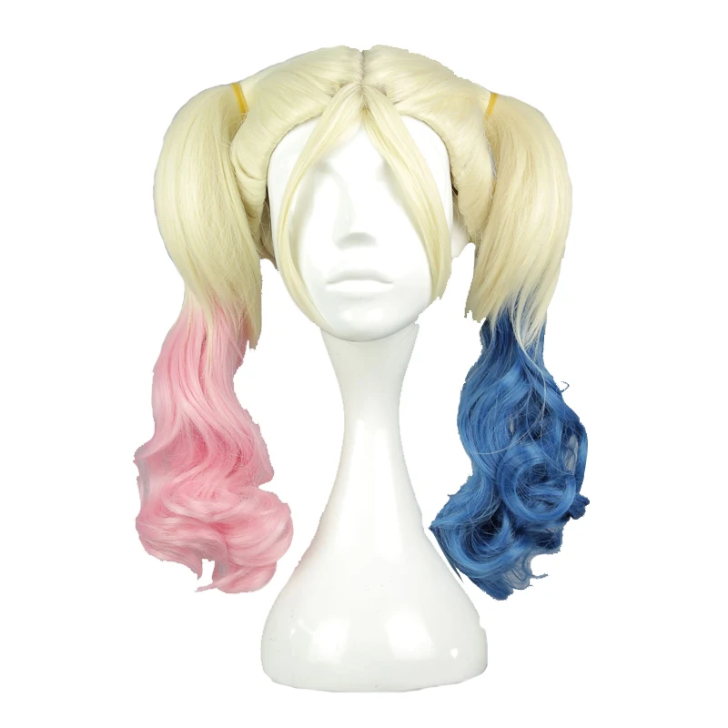 MCOSER бежевый смешанный цвет термостойкие две косички синтетические косички волос Косплей парик высокотемпературные волокна парик-591