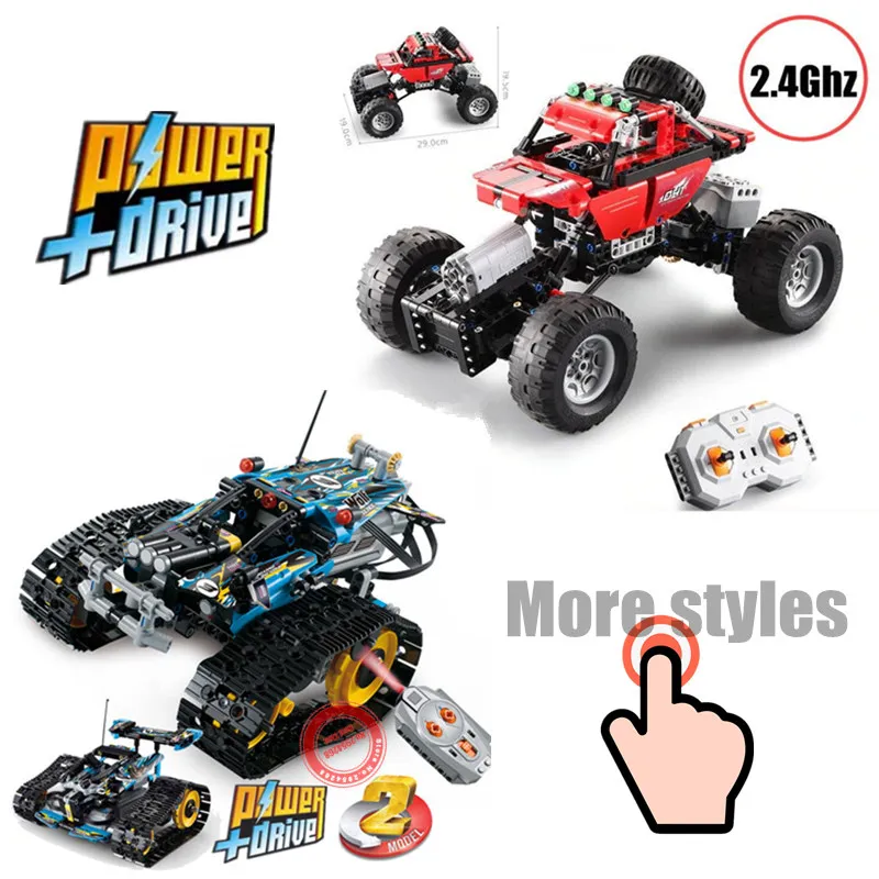 

New Electric Technic Collection RC TRACKED RACER Motor Power Function fit legoings technic car Building Block bricks kid gift