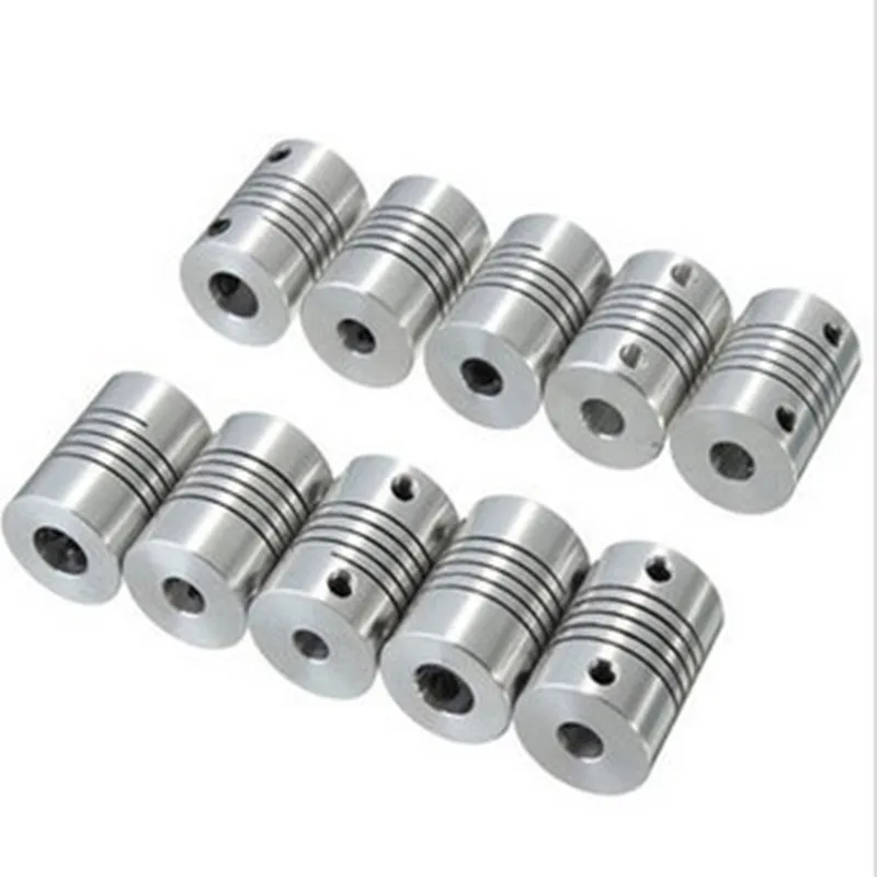 4pcs 8x8mm Aluminium coupler Stepper Motor Flexible Coupling 8mm to 8mm