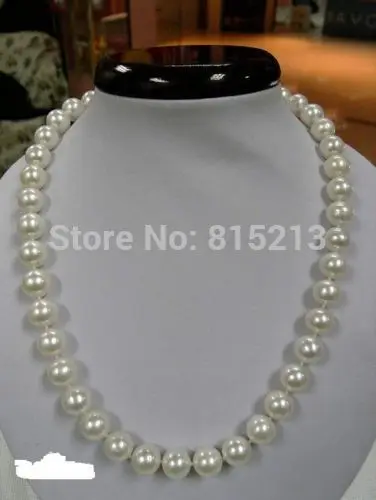 

FREE SHIPPING>>>@@ > N1440 10-11MM AAA+ WHITE SOUTH SEA PEARL NECKLACE