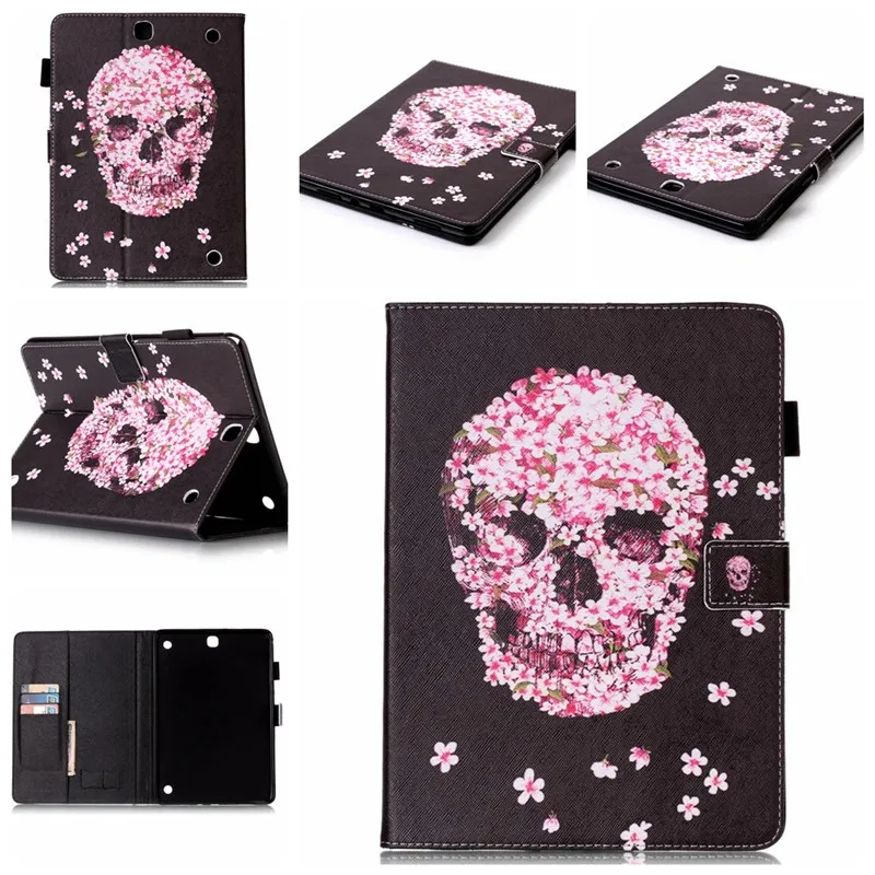 Stylus Holder Wallet Case For Samsung Galaxy Tab T550 Cover Case For Galaxy Tab A 9.7 T555 T550 9.7 PU Leather Smart Flip Case (5)