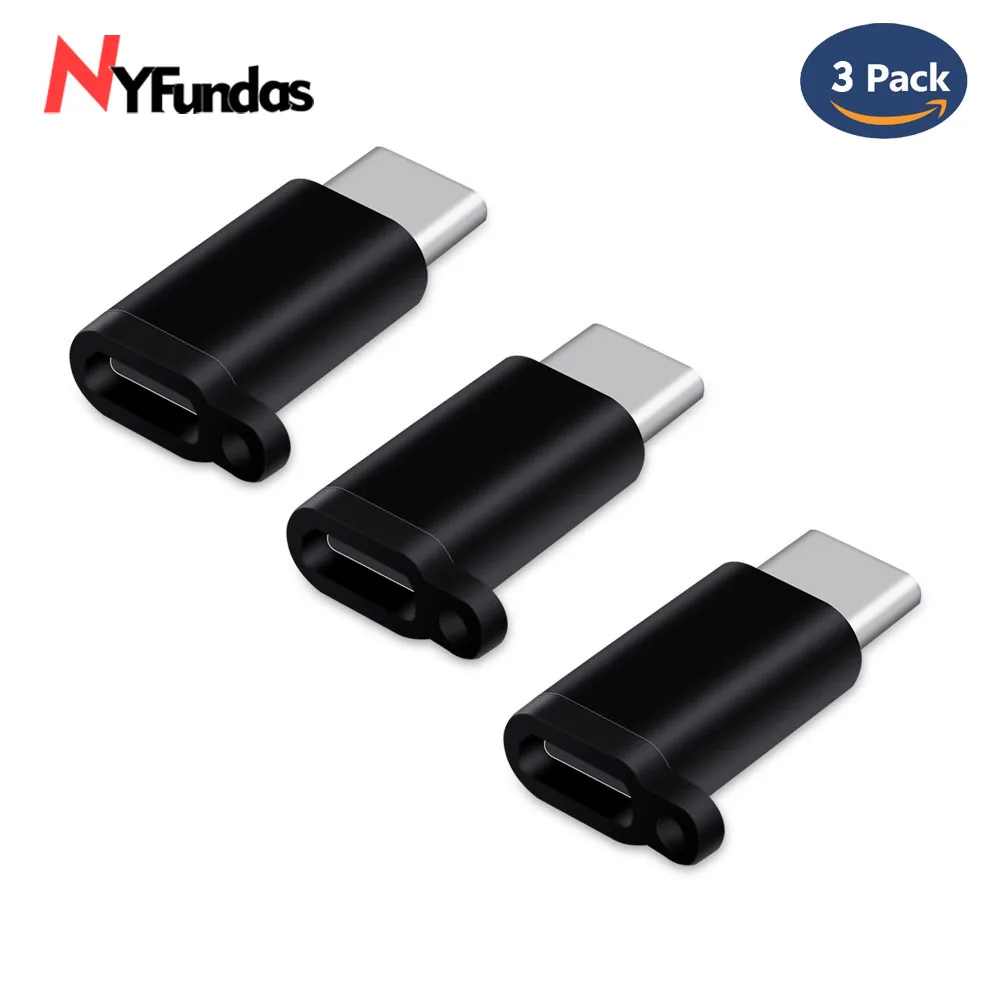 Переходник NYFundas с Type-C на Micro USB для One Plus 6 Oneplus zenfone5z Xiaomi Mi Max 3 Huawei P20 Pro Type C 1 шт. |