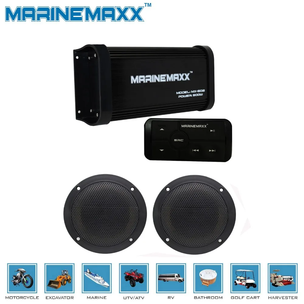 Marine Bluetooth Amplifier Motorcycle Audio MP3 Player Sound System