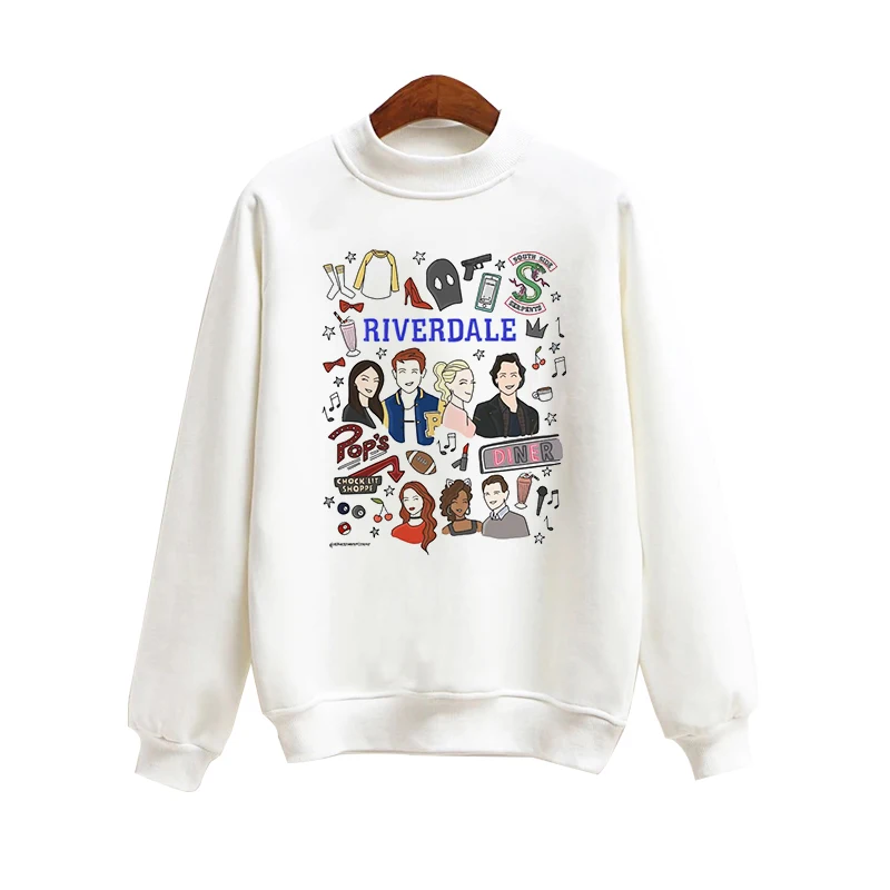 

Riverdale Cute Women Hoodies Pullover 2019 Autumn Coat Winter Loose Fleece Sweatshirt Female Harajuku Hoodie Kpop Clothes