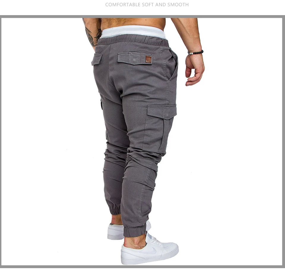 Manoswe новые мужские повседневные брюки с несколькими карманами, 5 цветов, мужские обтягивающие облегающие брюки, спортивные штаны для бега, штаны размера плюс 3XL