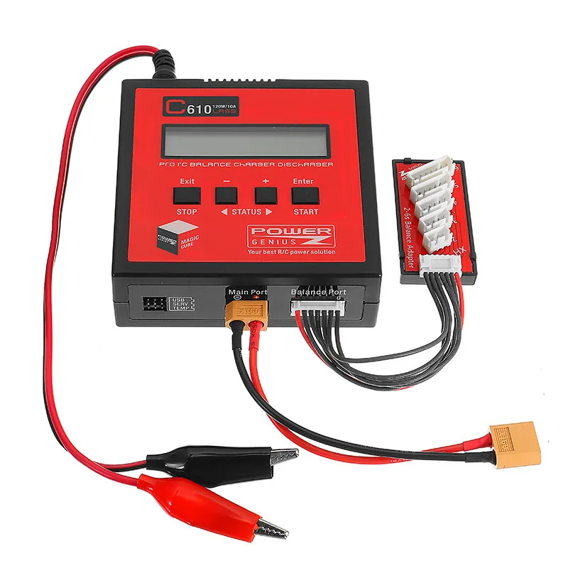 Лидер продаж для PG C610 120 W 10A Lipo Батарея баланс Зарядное устройство Поддержка 4,35-4,40 V LiHV для Перезаряжаемые радиоуправляемая модель зарядки Запчасти