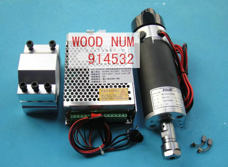 ER16 DC110V 600W гравировальный станок с воздушным охлаждением Шпиндельный двигатель + 1