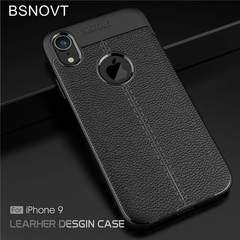 For iPhone 9 Case Soft PU Leather Silicone Bumper Shockproof Anti-knock Phone Cover Funda BSNOVT |
