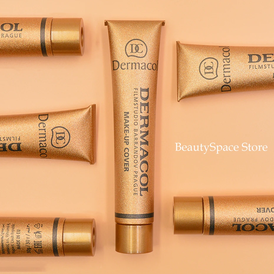 Capa de Maquiagem Dermacol Autêntico Original Corretivo Primer Base Maquiagem Fundação Paleta Contorno Profissional 100% 30g 15 30g corretivo primer base maquiagem fundação paleta