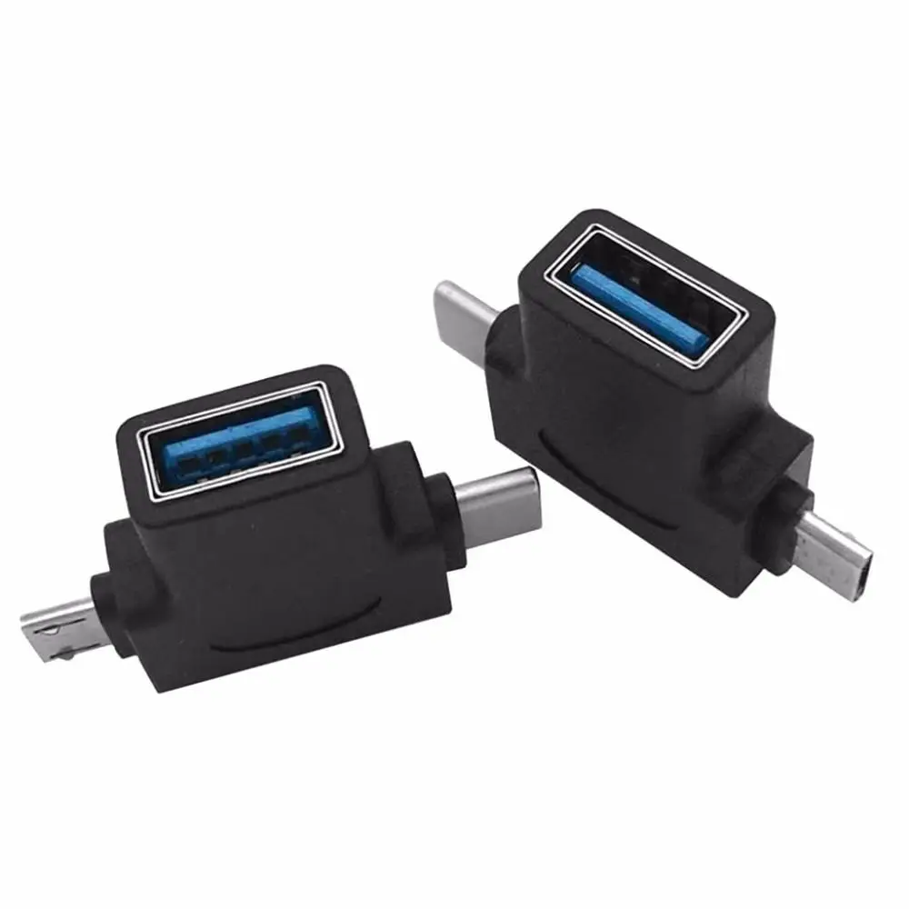 2в1 OTG адаптер USB 3,1 type-C+ Micro USB мужчина к USB 3,0 Женский конвертер USB 3,1 5 Гбит/с для samsung huawei Xiaomi LG Oneplus