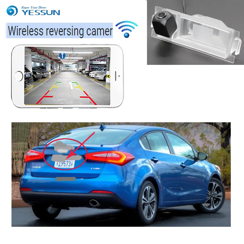 YESSUN New CAR HD Backup Parking wireles Camera   For Kia Mentor Kia Shuma for Kia Spectra 2011~2014