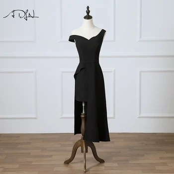 

ADLN White Party Dress One-shoulder Asymmetrical Little Black Dress Cocktail Dresses Short Vestidos de Fiesta Curto