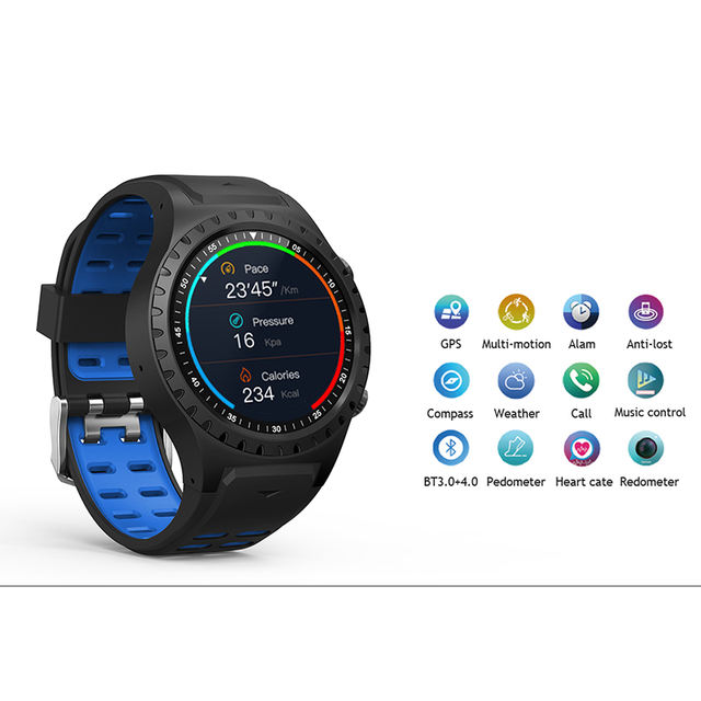 Northedge GPS Smart Watch Running Sport GPS Watch Bluetooth Phone Call Smartphone Waterproof Heart Rate Compass Altitude Clock