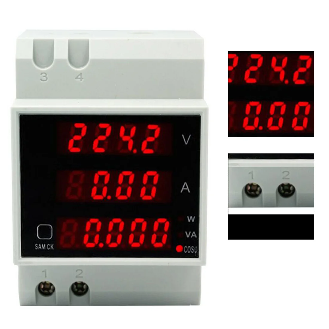 Active Power Factor Energy Meter LED Digital Multi Functional Meter
