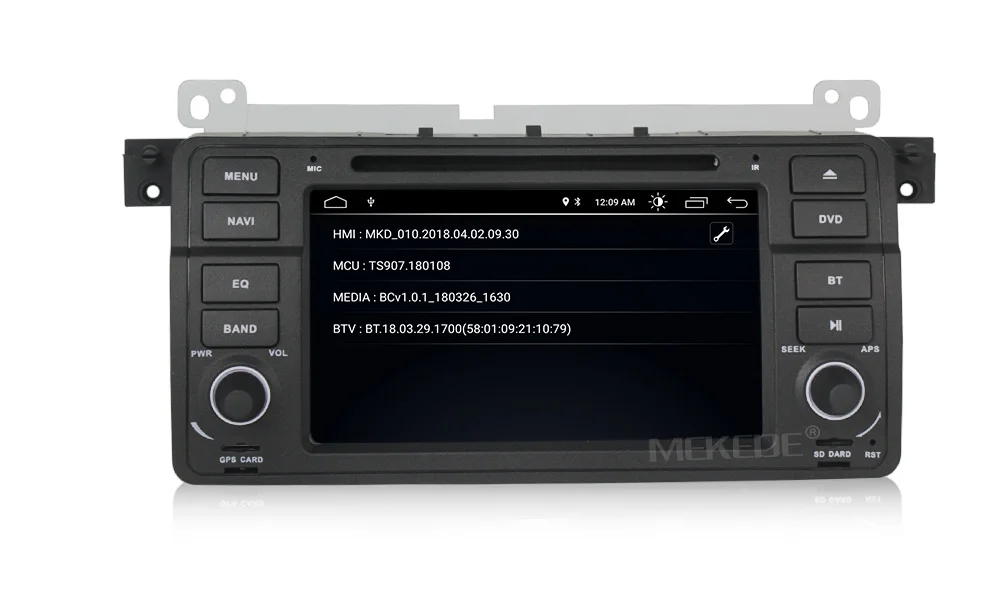 Android 8,1 1024*600 автомобильный dvd мультимедийный плеер радио аудио для BMW E46 M3 с gps навигацией BT SD USB RDS карта Микрофон Canbus