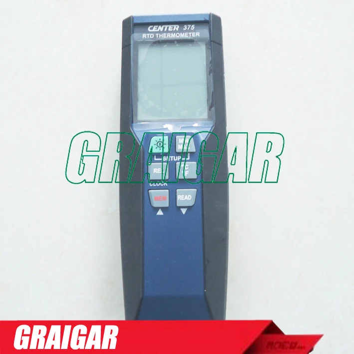 rtd pt100 thermometer, high precision thermometer, PRECISION RTD THERMOMETER CENTER-375 ,Free shipping