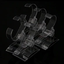 5 шт., органайзер для ювелирных изделий, подставка, прозрачный акриловый браслет для часов, браслет, демонстрационный дисплей, держатель, стойка, станция для ювелирных изделий, Жесткий Дисплей