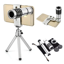Universal Clip 12X Zoom Optical Lens Mobile Phone Telescope Clip Lens for iPhone Samsung HTC Smart
