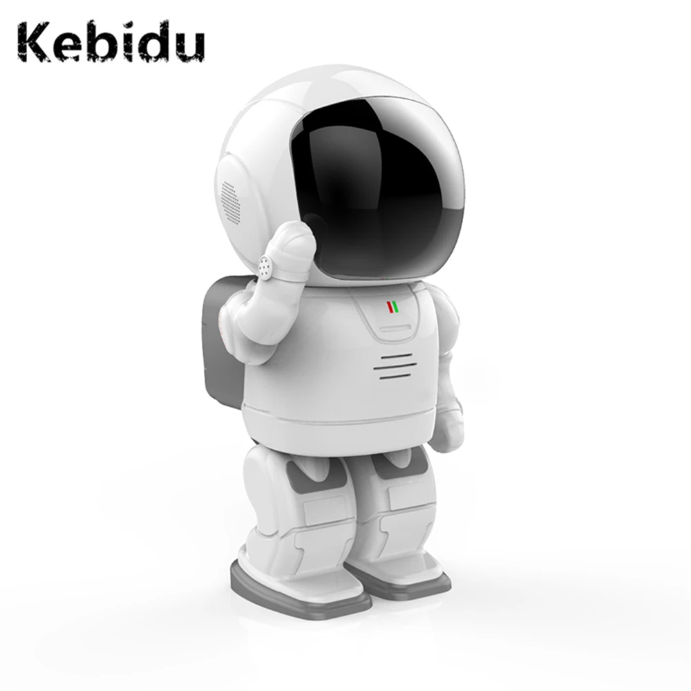 

Kebidu Artificial Intelligence Robot Cute Astronaut Mini Camera Night Vision 960P Smartphone Remote Control Security